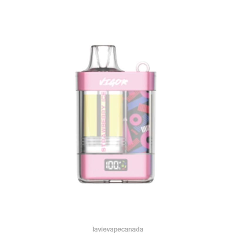Strawberry Ice LAVIE VIGOR 15000 Puffs 24PF81 | Lavie Vape Canada