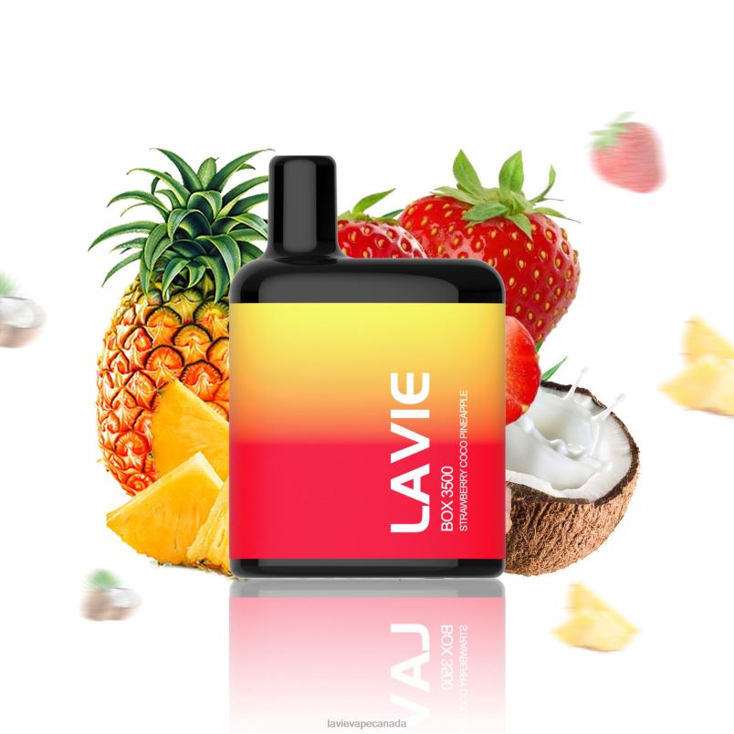 Strawberry Coco Pineapple LAVIE BOX 3500 Puffs 24PF8207 | Lavie Vape Review