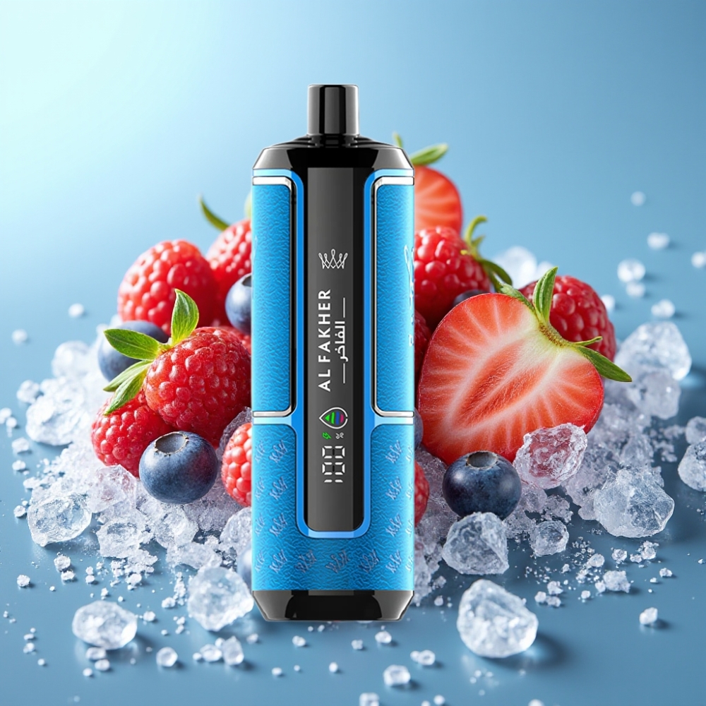 Al Fakher Crown Bar 15K 22ml DTL 6mg Berry Ice Disposable Vape Kit