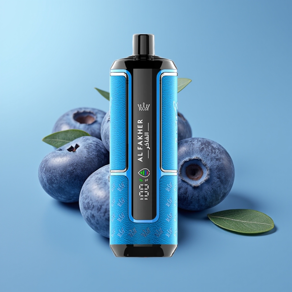 Al Fakher Crown Bar 15K Hypermax 22ml 600mAh DTL Blueberry Gum Disposable Vape Kit