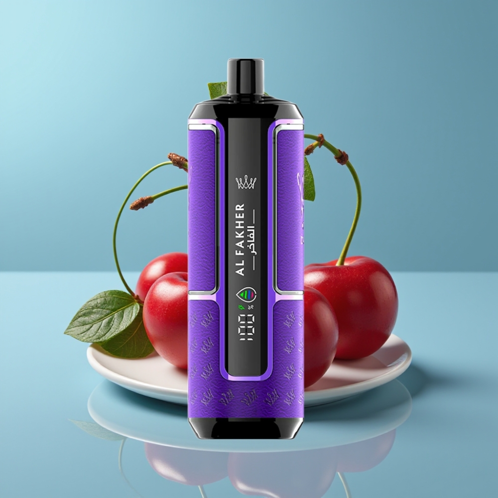 Al Fakher Crown Bar 15K Hypermax 22ml 600mAh Type-C Cherry Fiesta Disposable Vape