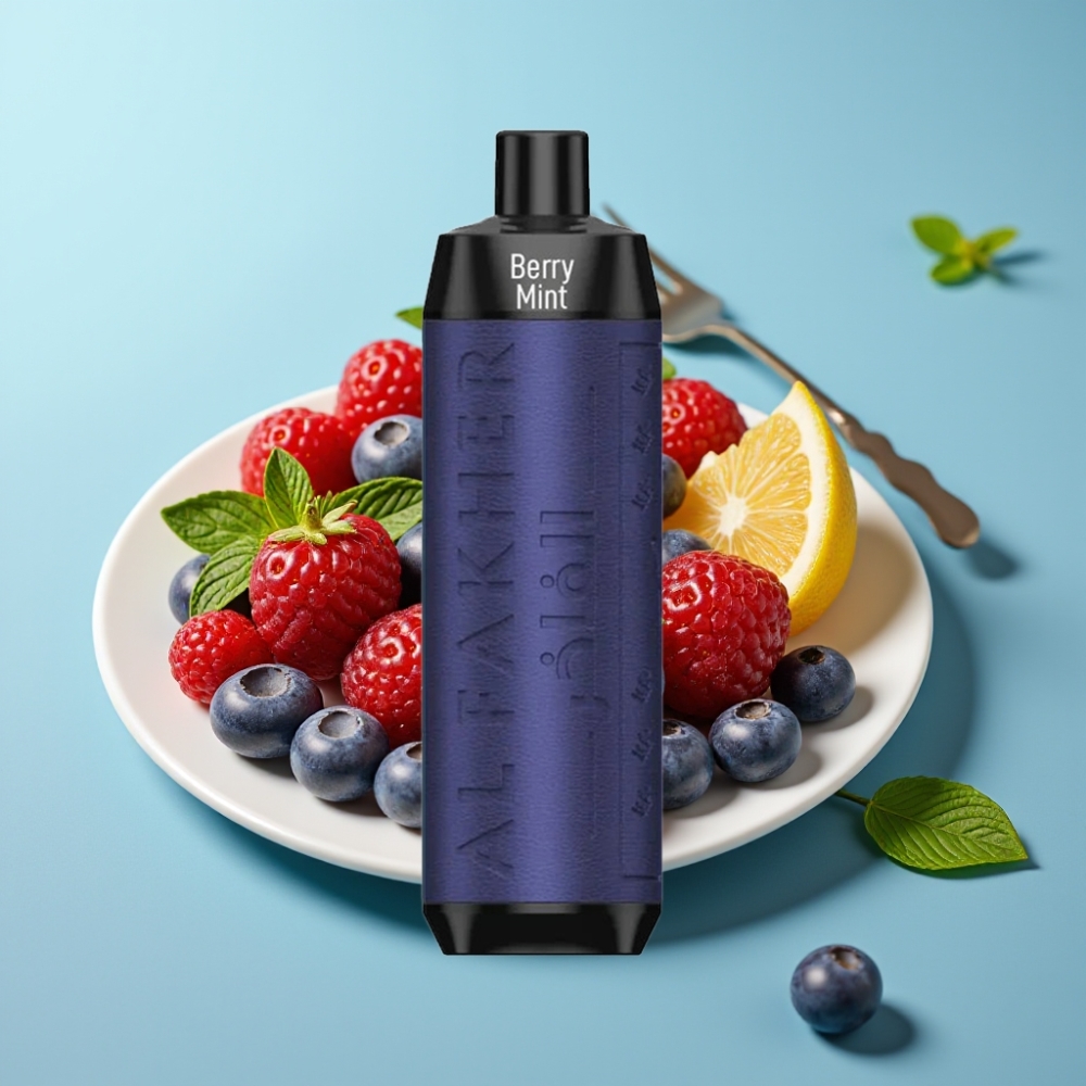 Al Fakher Crown Bar 8000 Crystal 18ml 5mg Berry Mint Disposable Vape