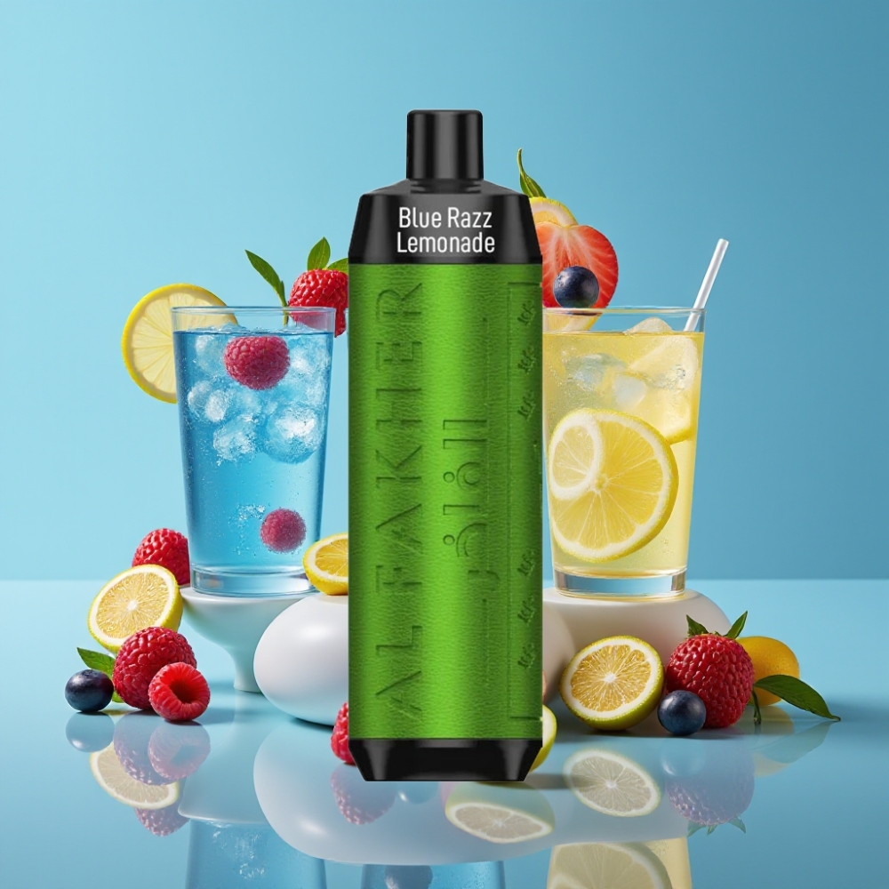 Al Fakher Crown Bar 8000 Crystal 18ml 5mg Blue Razz Lemonade Disposable Vape