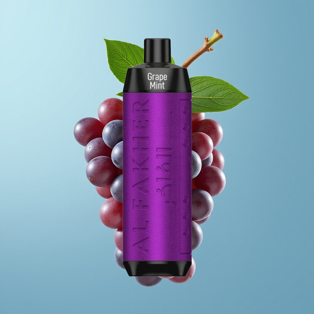 Al Fakher Crown Bar 8000 Crystal 18ml 5mg Grape Mint Disposable Vape