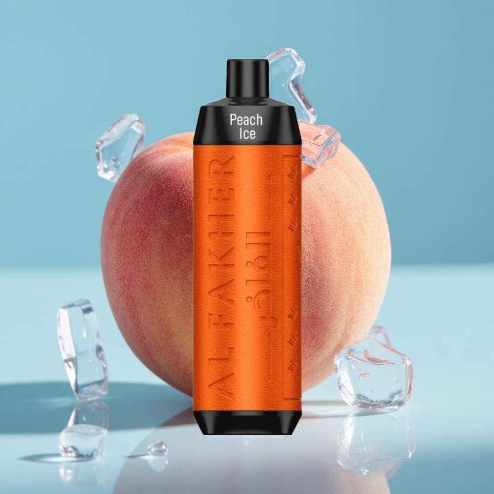 Al Fakher Crown Bar 8000 Crystal 18ml 5mg Peach Ice Disposable Vape