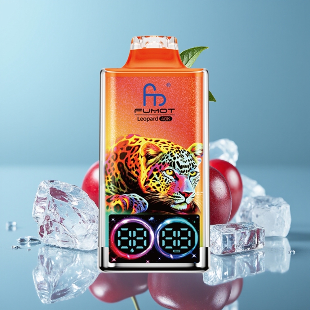 Fumot Leopard 40K Puffs 700mAh Dual Mesh Cherry Ice vape Canada wholesale