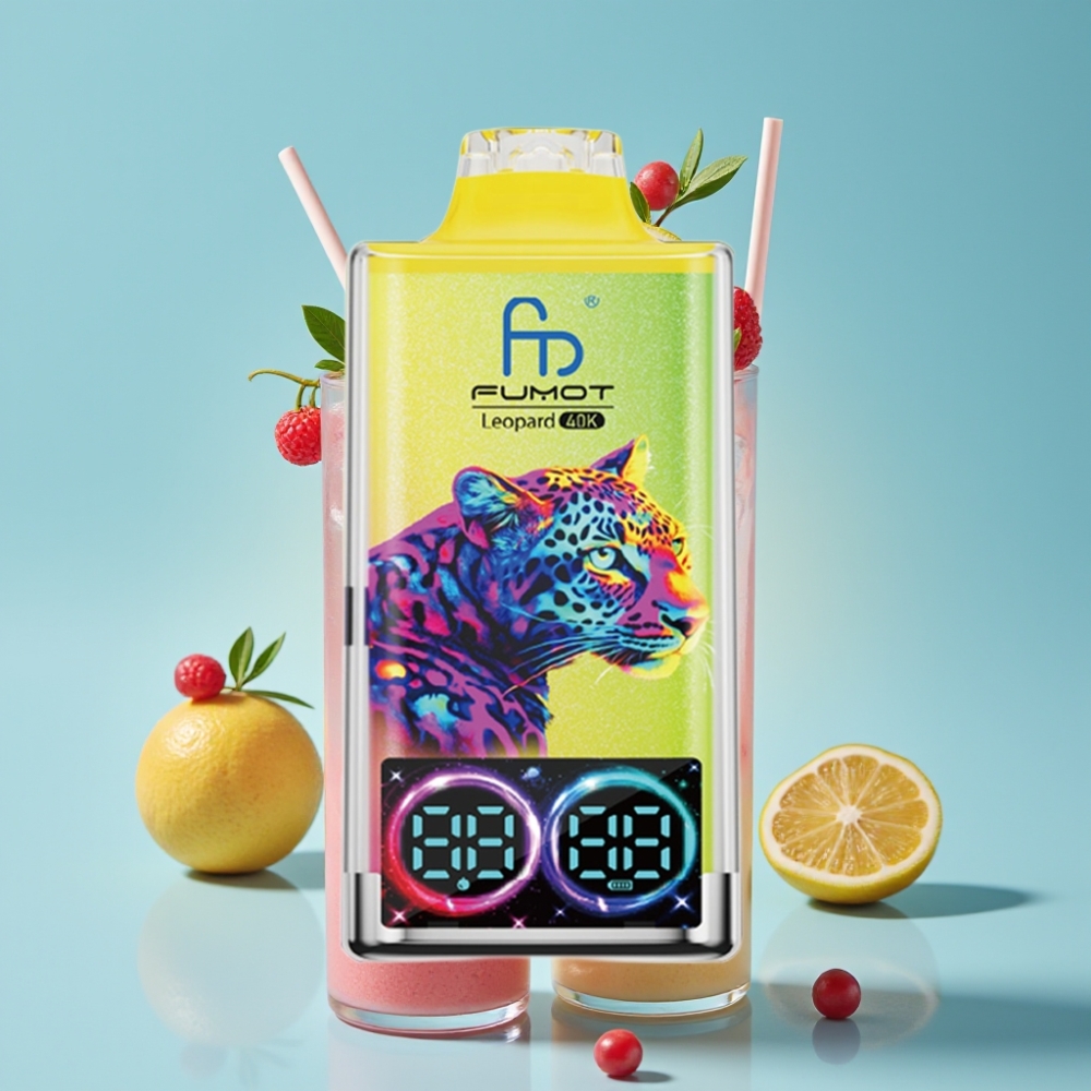 Fumot Leopard 40K Puffs 700mAh Dual Mesh Pink Lemonade vape Canada wholesale