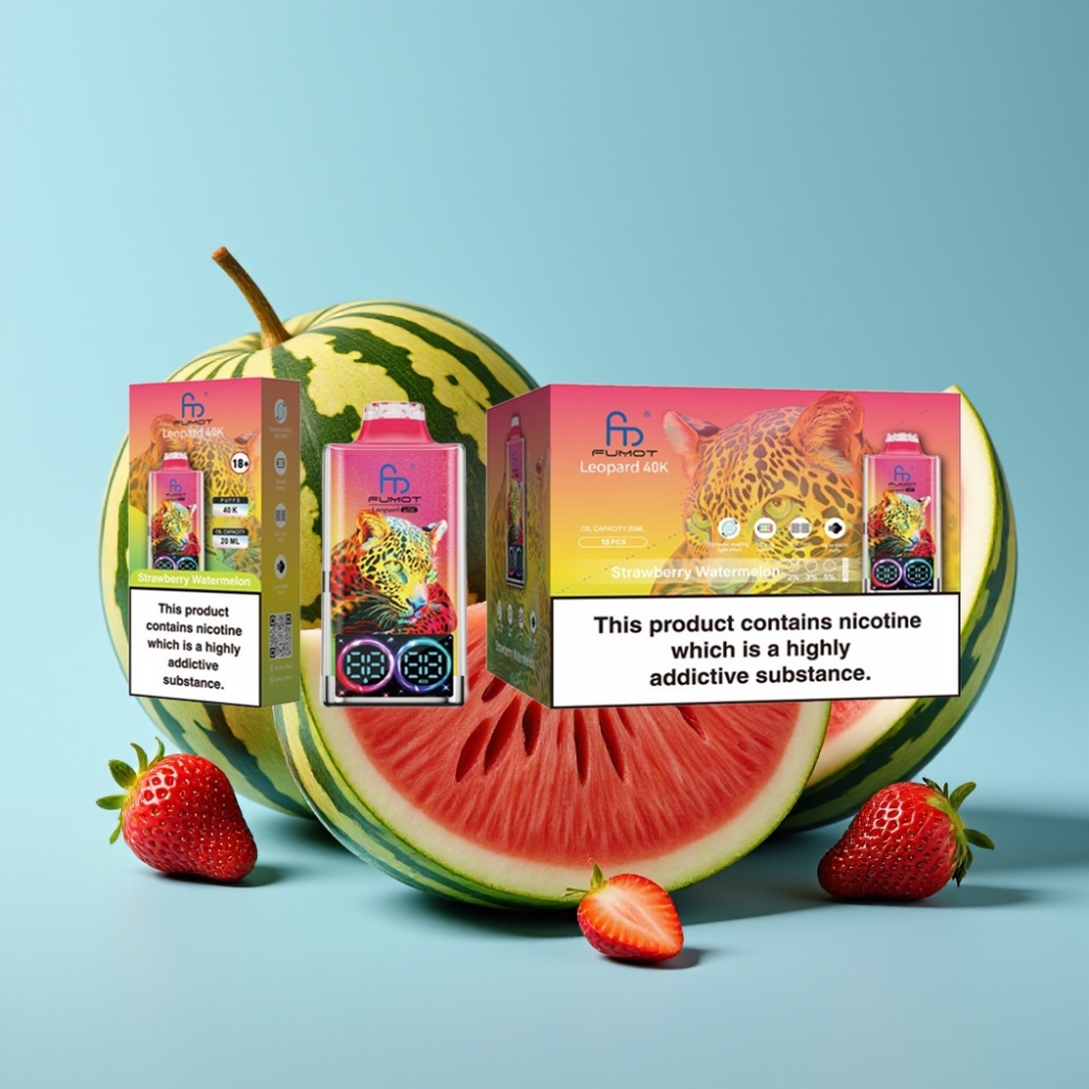 Fumot Leopard 40K Puffs 700mAh Dual Mesh Strawberry Watermelon
