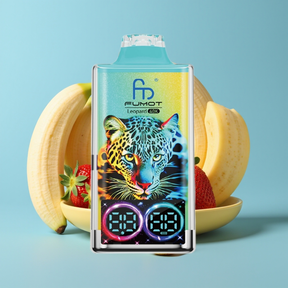 Fumot Leopard 40K Puffs Dual Mesh 700mAh Type-C Strawberry Banana
