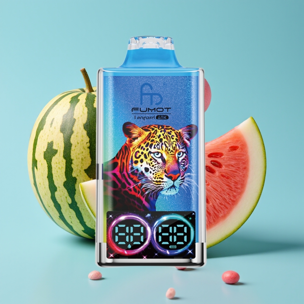 Fumot Leopard 40K Puffs Dual Mesh 700mAh Type-C Watermelon Bubblegum