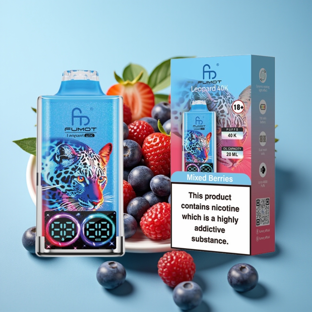 Fumot Leopard 40K Puffs Dual Mesh Type-C Mixed Berries vape Canada wholesale