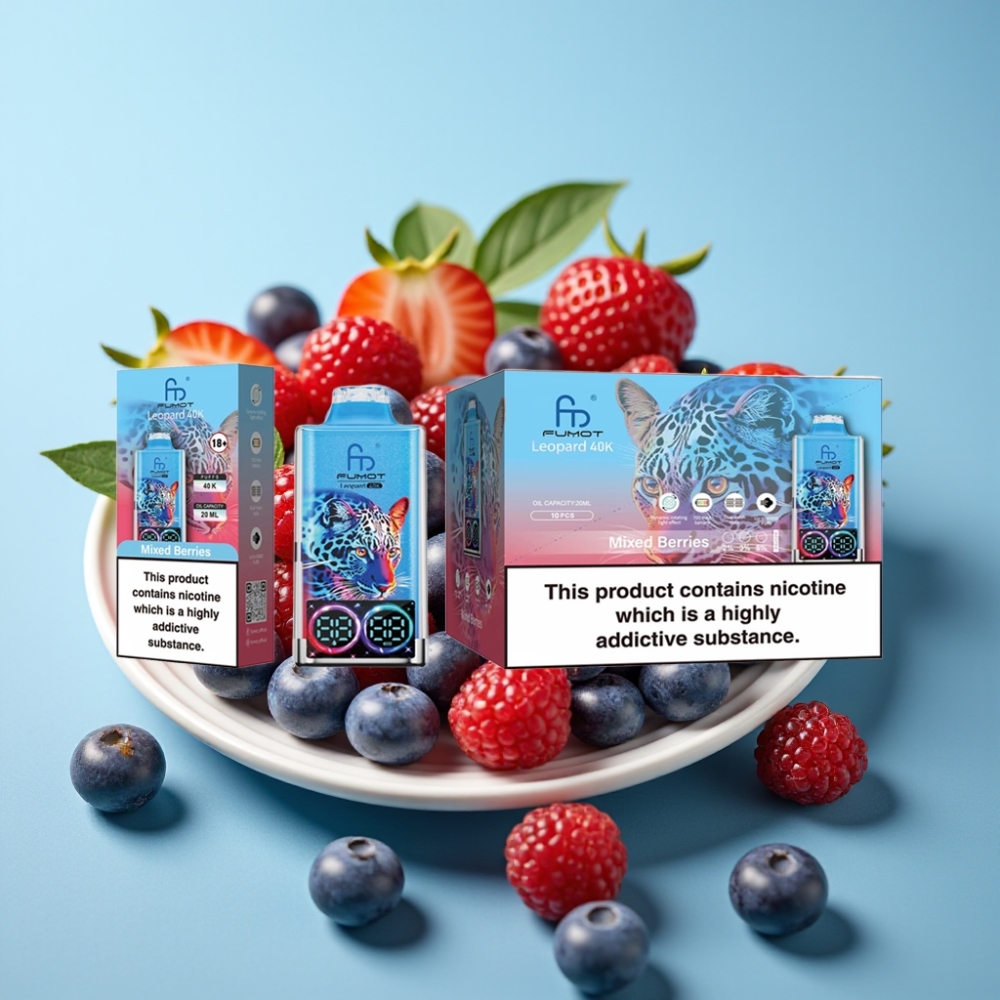 Fumot Leopard 40K Puffs Dual Mesh Type-C Mixed Berries vape Canada wholesale