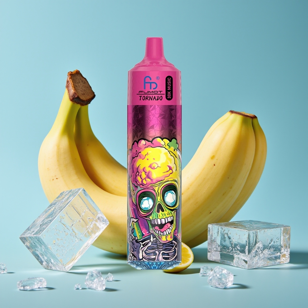 Fumot RandM Tornado 30000 Puffs 30mL 5% Banana Ice vape Canada wholesale