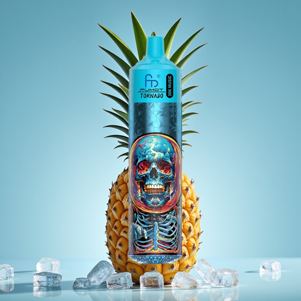Fumot RandM Tornado 30000 Puffs 30mL 5% Pineapple Ice Mesh LED 600mAh