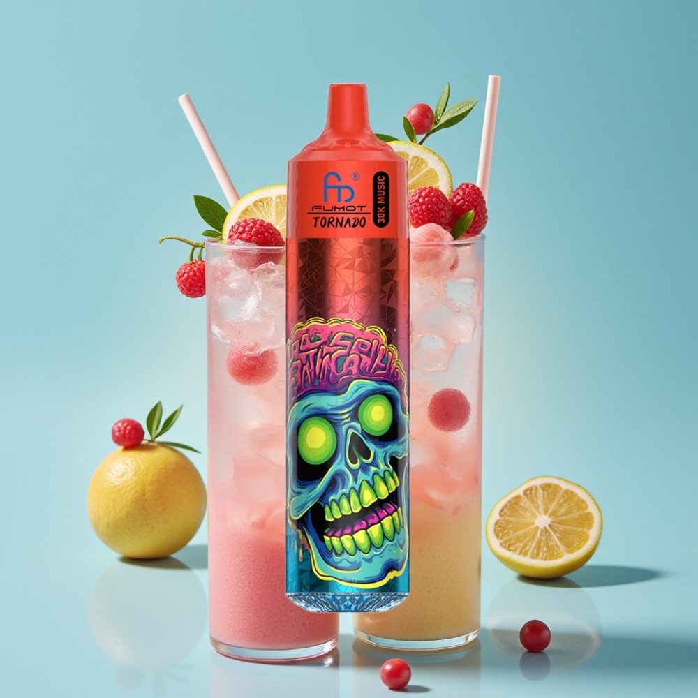Fumot RandM Tornado 30000 Puffs 30mL 5% Pink Lemonade 600mAh LED Mesh