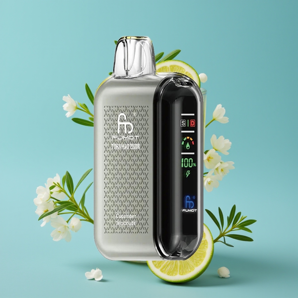 Fumot Tornado 20000 Puffs Dual Mesh 20ml Cucumber Lemonade