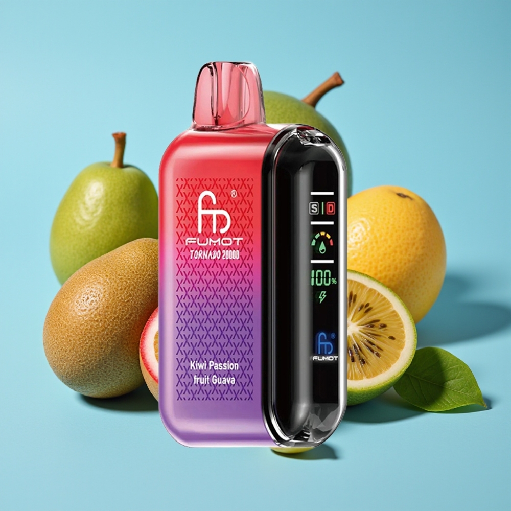 Fumot Tornado 20000 Puffs Dual Mesh 20ml Kiwi Passion Fruit Guava