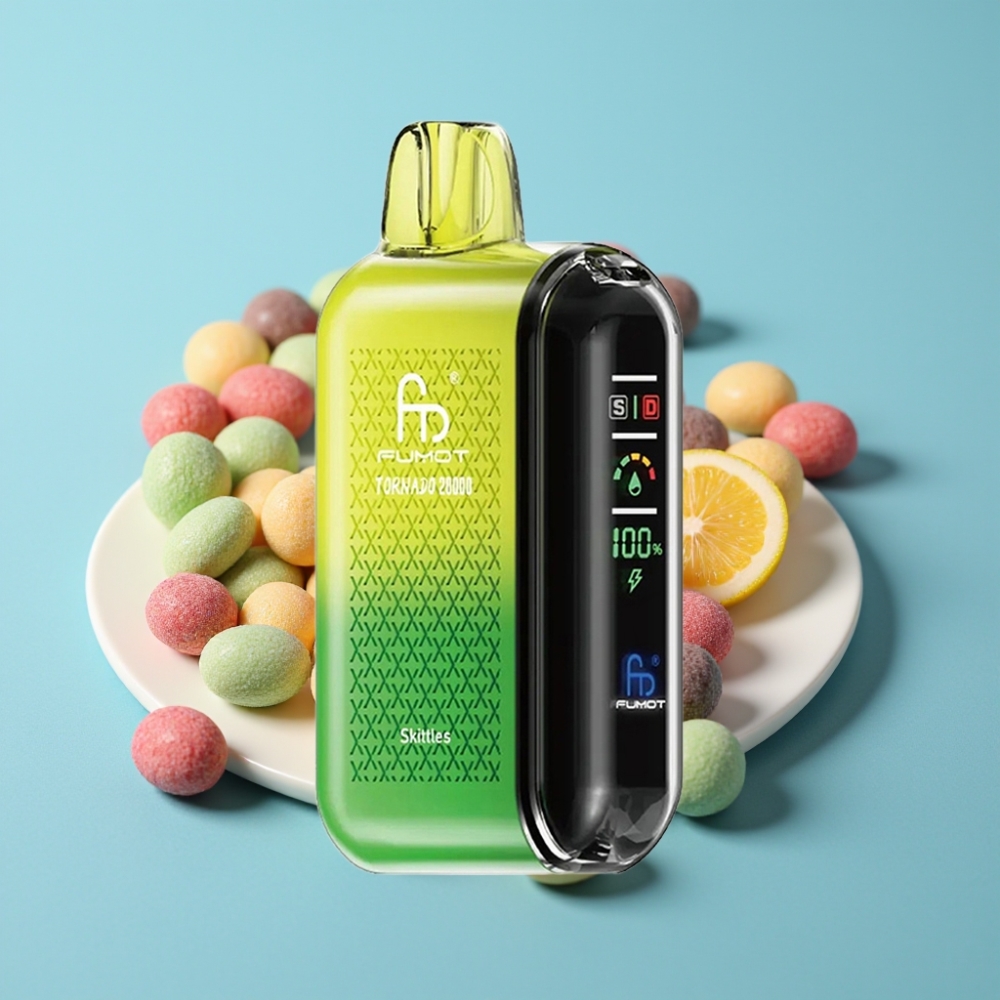Fumot Tornado 20000 Puffs Dual Mesh 20ml Skittles vape Canada wholesale
