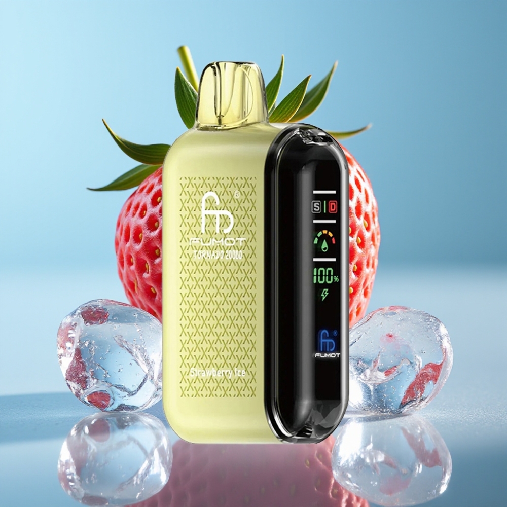 Fumot Tornado 20000 Puffs Dual Mesh 20ml Strawberry Ice vape Canada wholesale