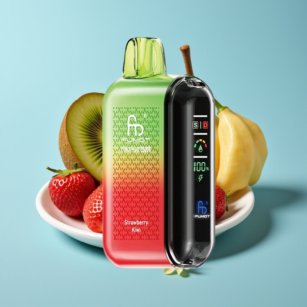 Fumot Tornado 20000 Puffs Dual Mesh 20ml Strawberry Kiwi