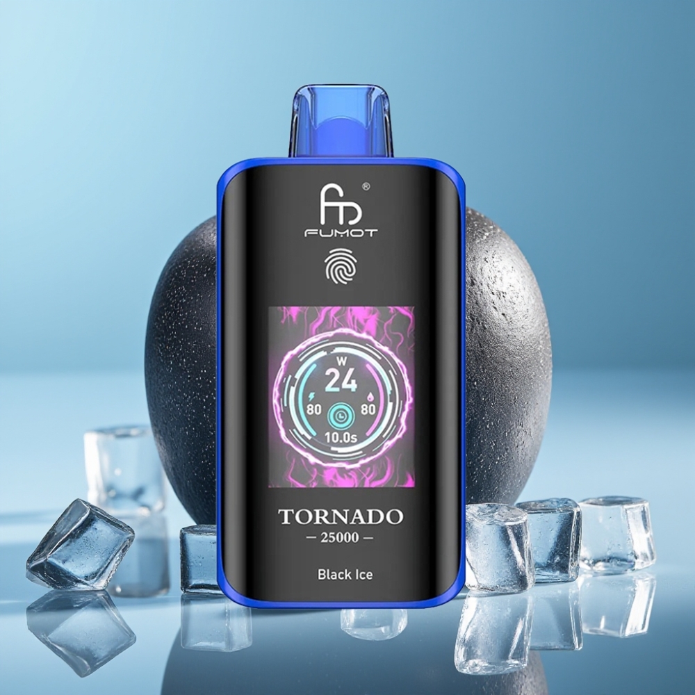 Fumot Tornado 25000 Puffs HD Screen 20ml Black Ice vape Canada wholesale