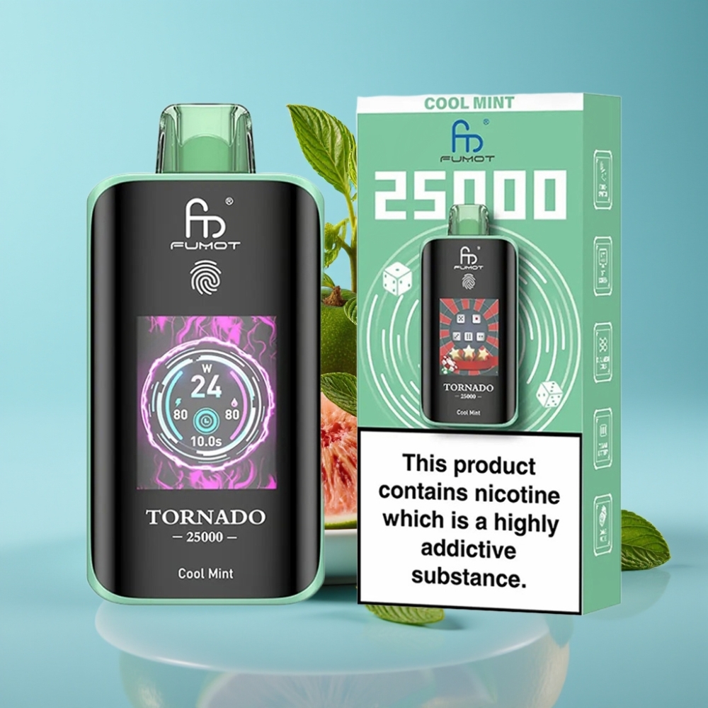 Fumot Tornado 25000 Puffs HD Screen 700mAh 20ml Cool Mint