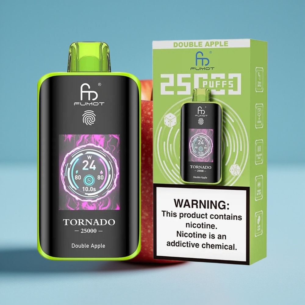 Fumot Tornado 25000 Puffs HD Screen 700mAh 20ml Double Apple