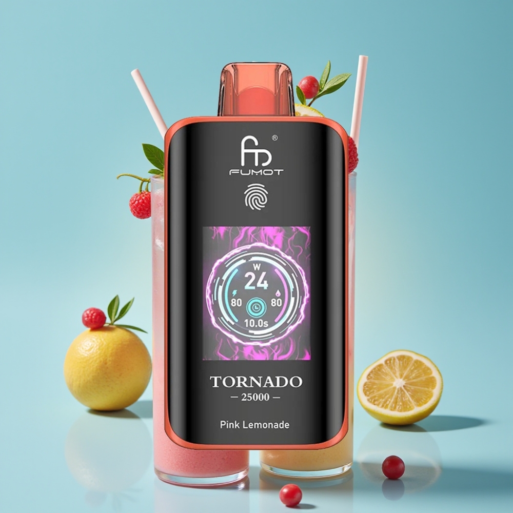 Fumot Tornado 25000 Puffs HD Screen 700mAh 20ml Pink Lemonade