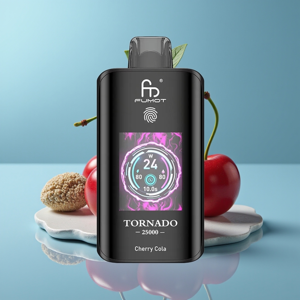 Fumot Tornado 25000 Puffs HD Screen 700mAh Cherry Cola vape Canada wholesale