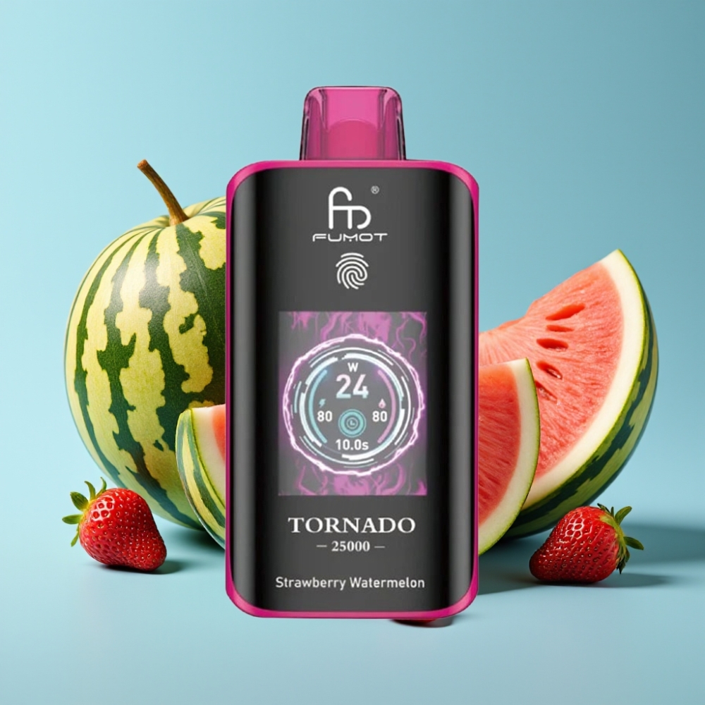 Fumot Tornado 25000 Puffs HD Screen 700mAh Strawberry Watermelon