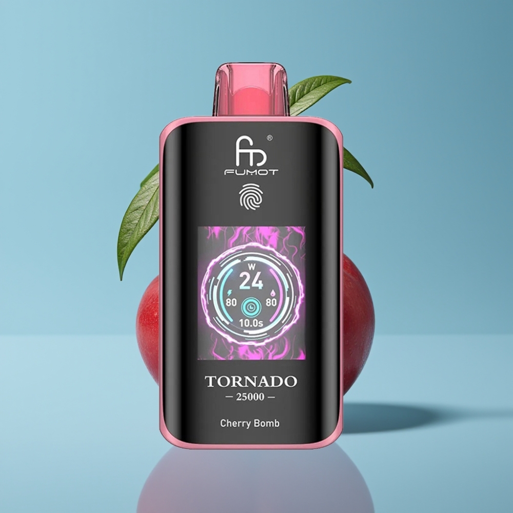 Fumot Tornado 25000 Puffs HD Screen 700mAh Type-C Cherry Bomb