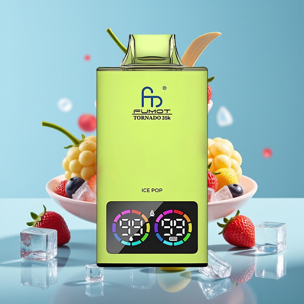 Fumot Tornado 35K Disposable Vape Dual Mesh 15ml 700MAH USB-C Ice Pop