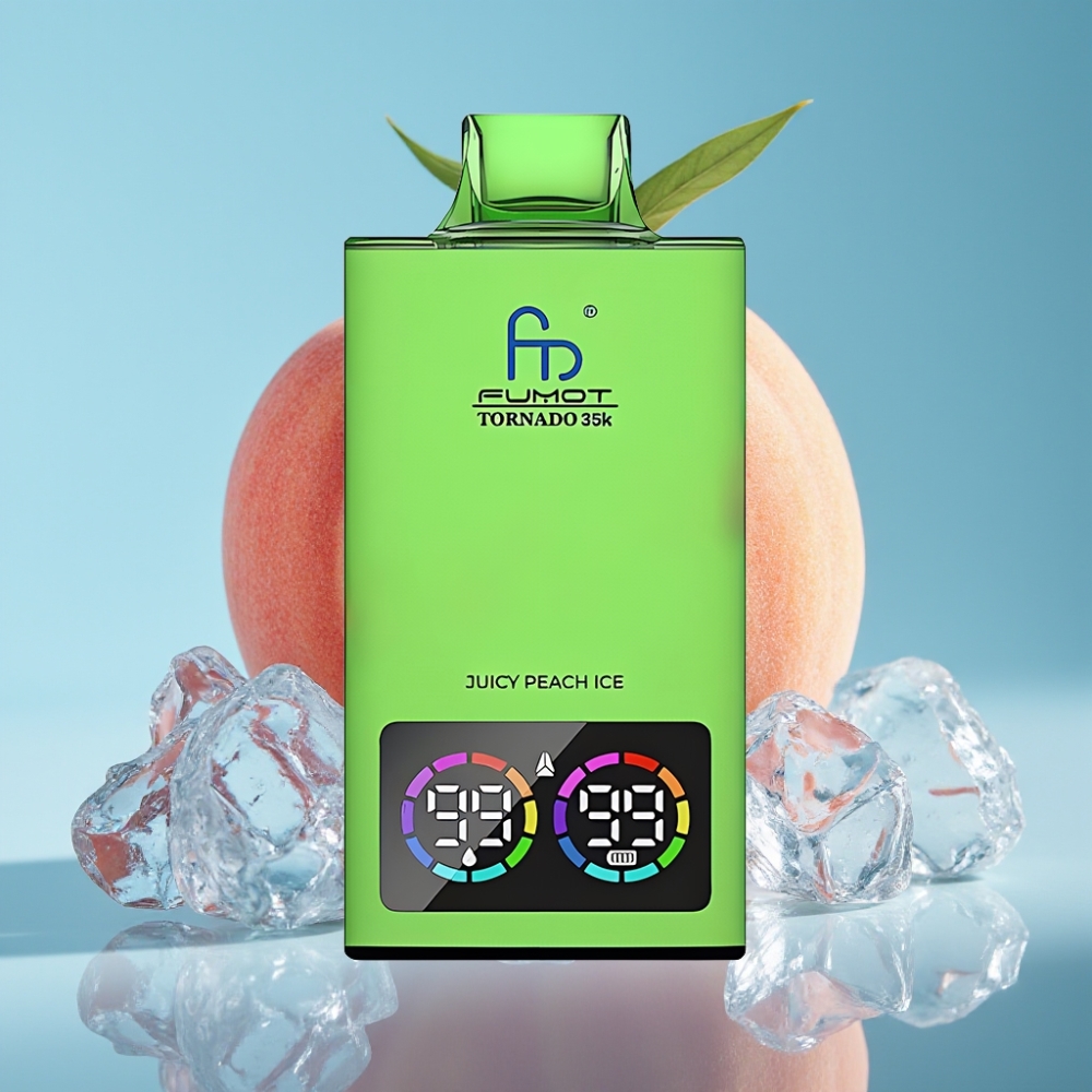 Fumot Tornado 35K Dual Mesh 15ml 700MAH Juicy Peach Ice vape Canada wholesale