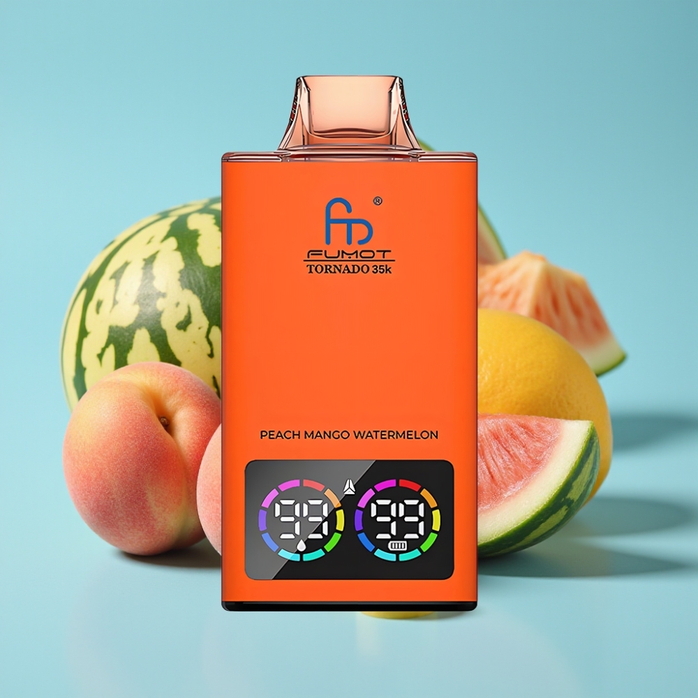 Fumot Tornado 35K Dual Mesh 15ml Peach Mango Watermelon Disposable Vape