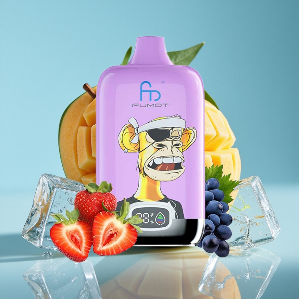 Fumot Tornado Digital Box 12000 Puffs 20ml Mango On Ice Mesh Coil Type-C