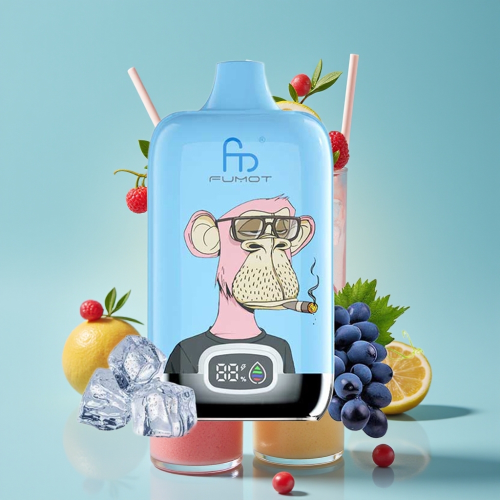 Fumot Tornado Digital Box 12000 Puffs 20ml Mesh Pink Lemonade