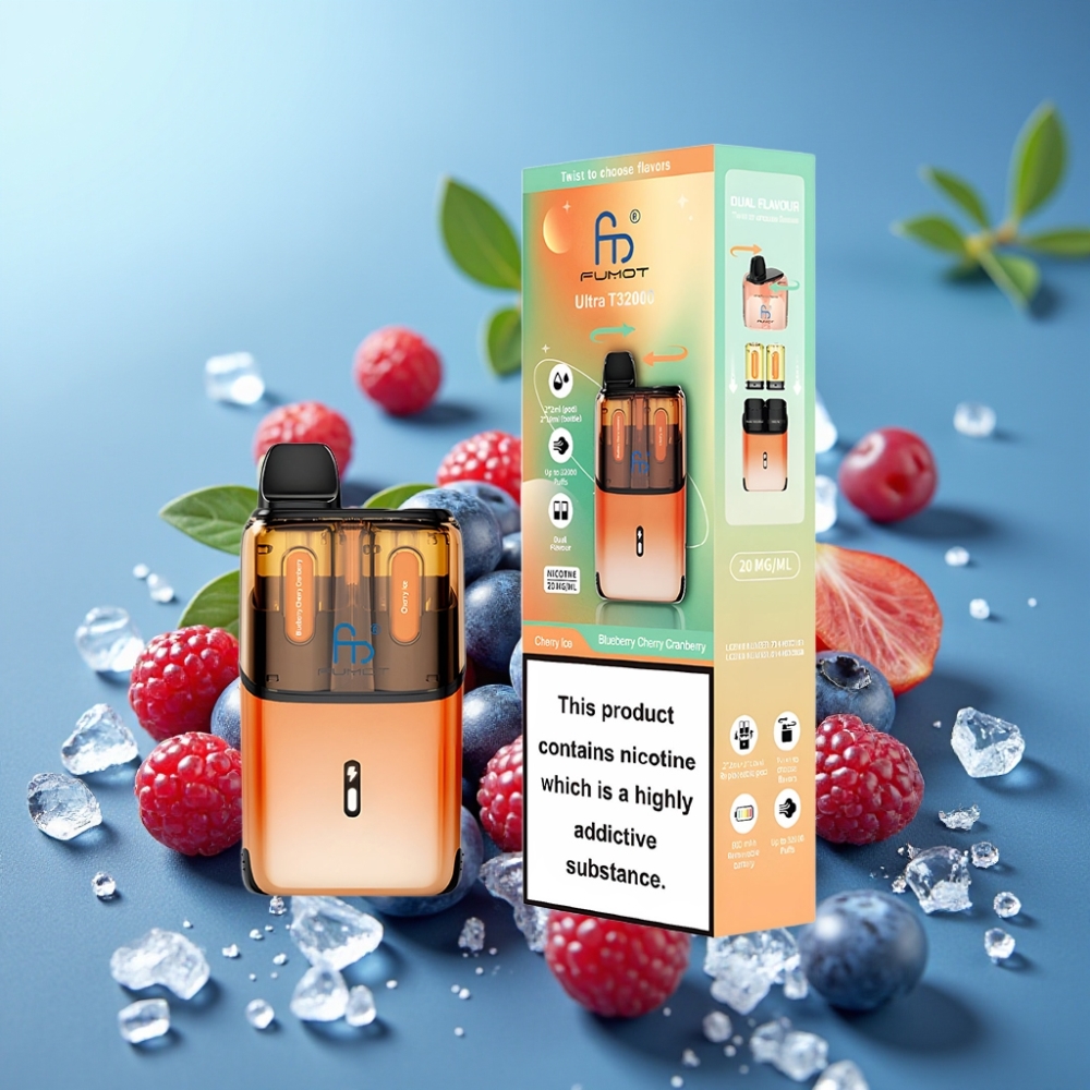 Fumot Ultra T32000 24ml 800mAh Type-C Blueberry Cherry Cranberry - Cherry Ice