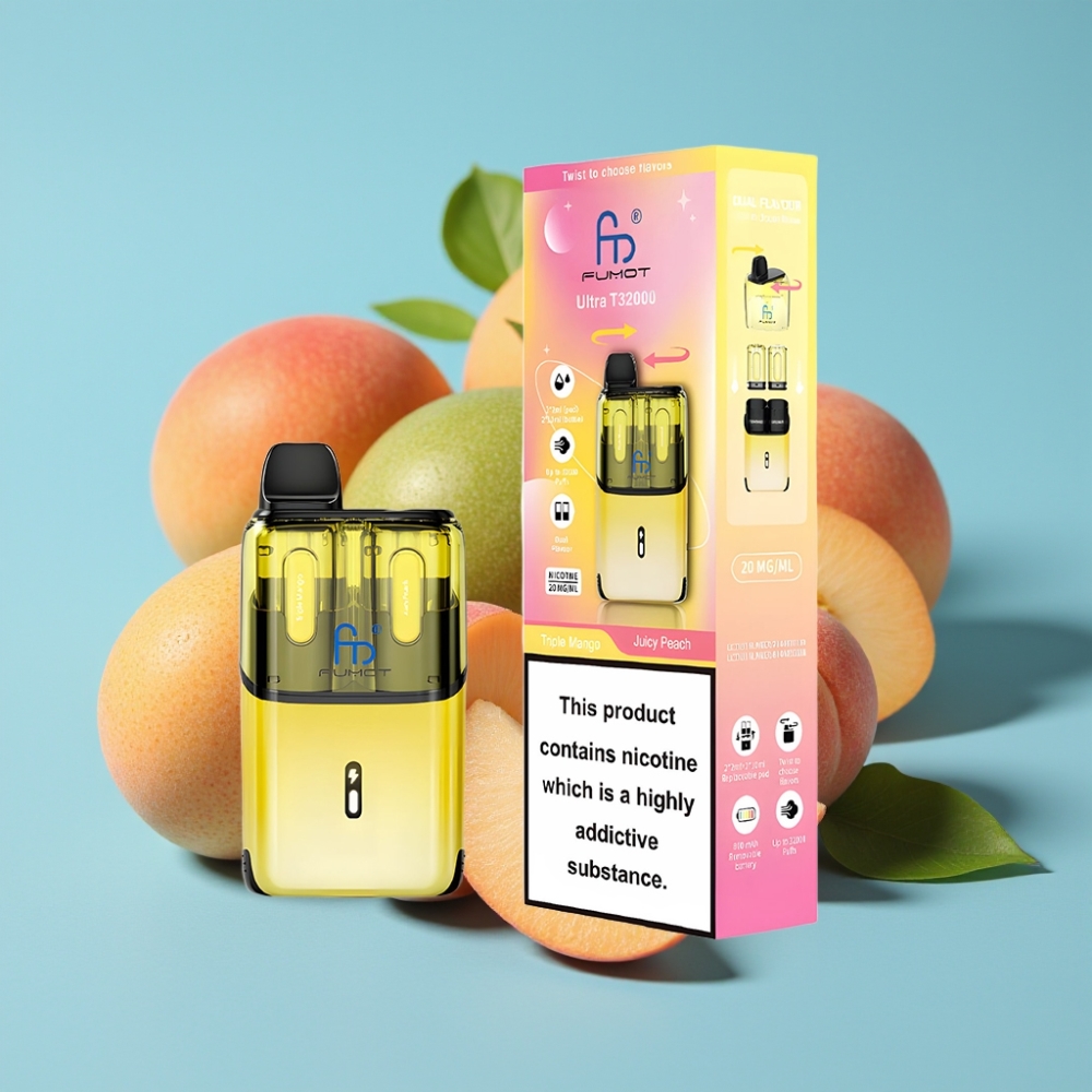 Fumot Ultra T32000 Puffs 24ml Type-C Fast Charge Triple Mango - Juicy Peach