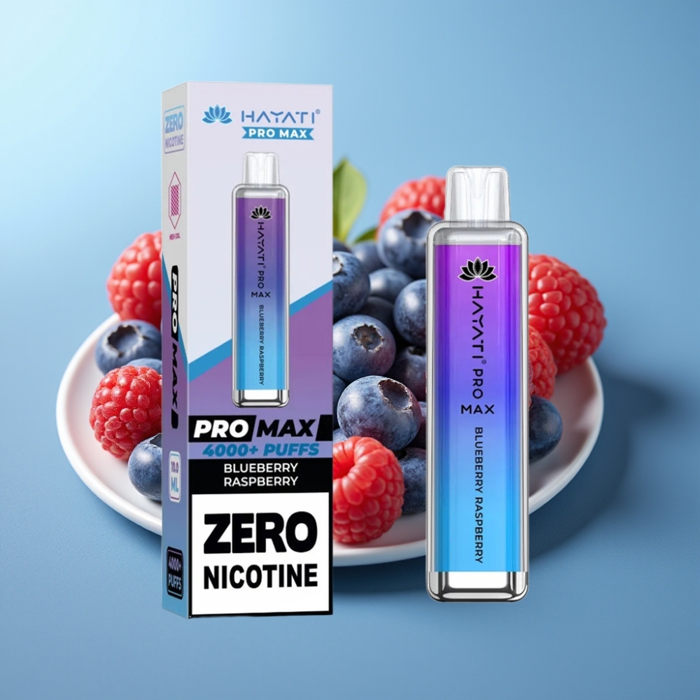 Hayati Pro Max 4000 Puffs 1400mAh Dual Mesh Blueberry Raspberry