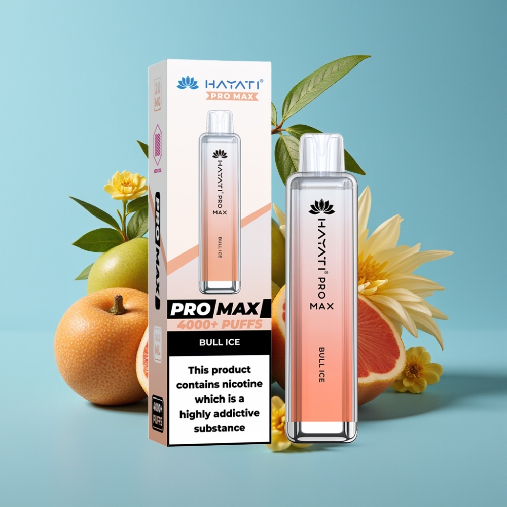 Hayati Pro Max 4000 Puffs 1400mAh Dual Mesh Bull Ice vape Canada wholesale