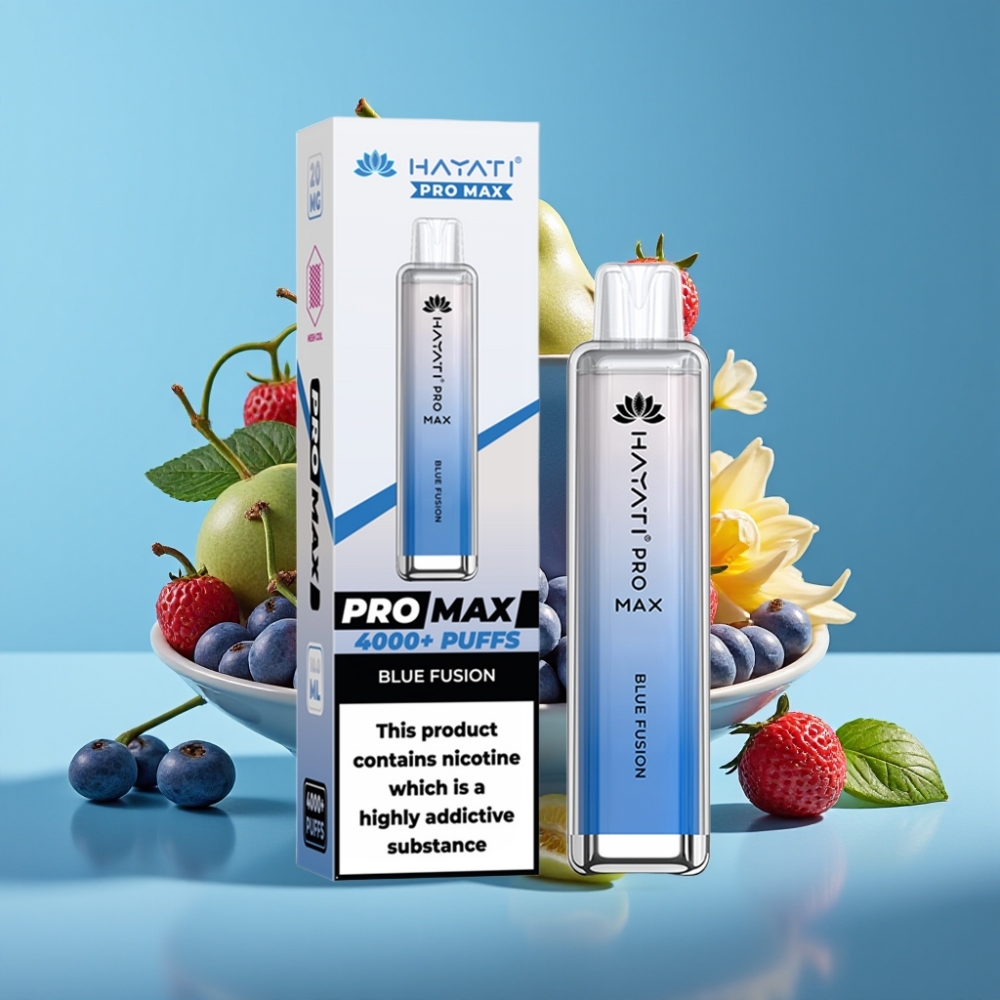 Hayati Pro Max 4000 Puffs 1400mAh Rechargeable Disposable Vape Blue Fusion