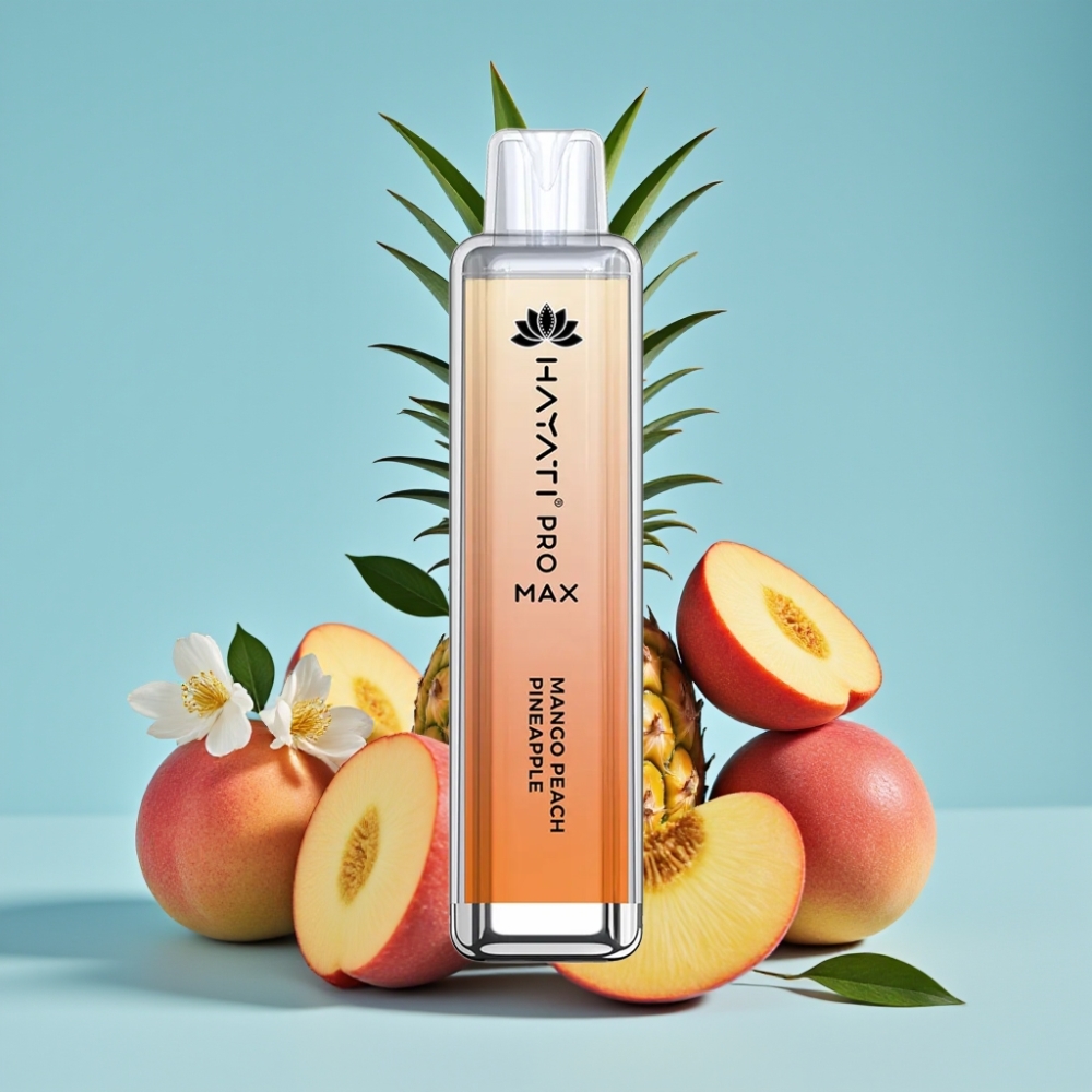 Hayati Pro Max 4000 Puffs 1400mAh Rechargeable Mango Peach Pineapple Disposable Vape