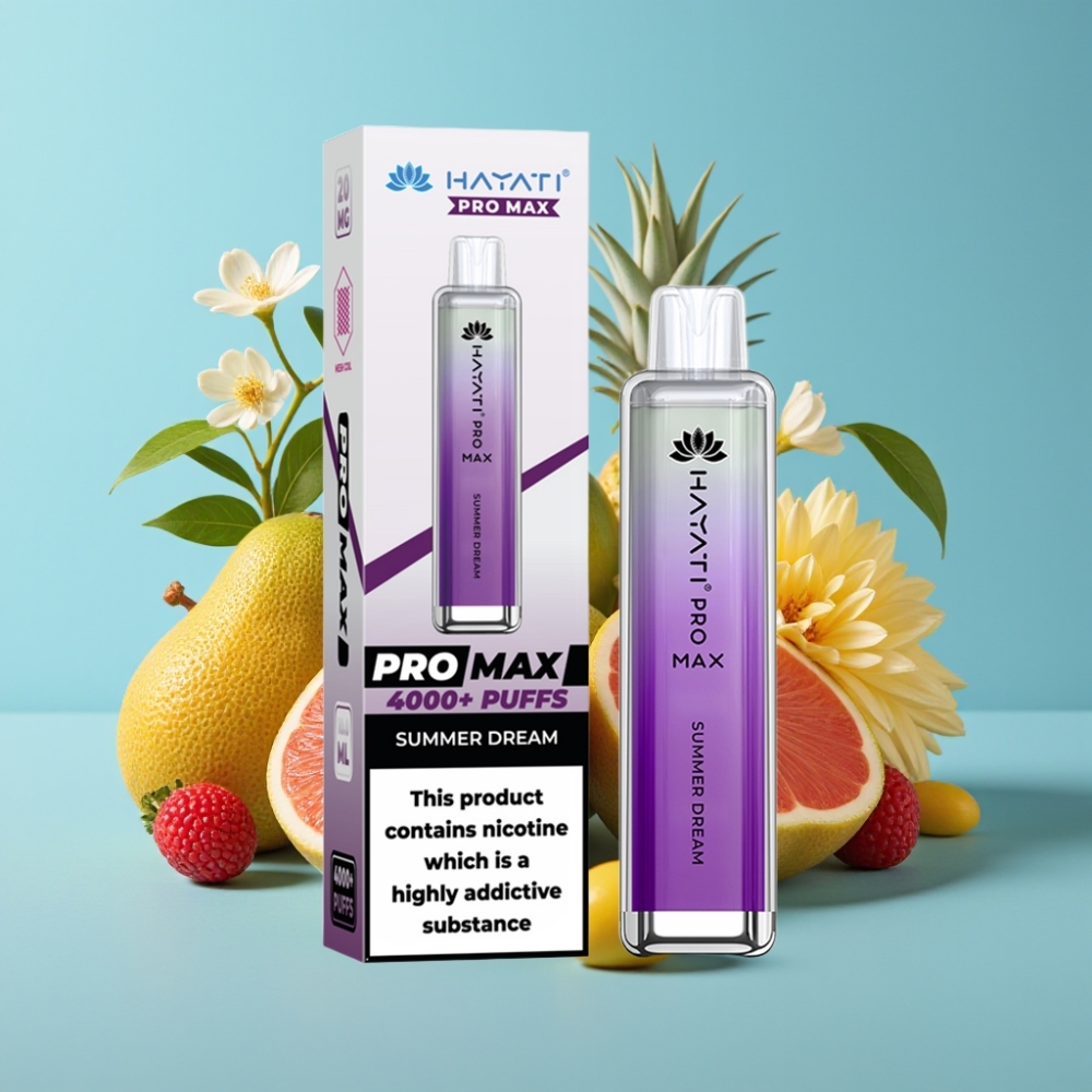Hayati Pro Max 4000 Puffs 1400mAh Rechargeable Summer Dream Disposable Vape