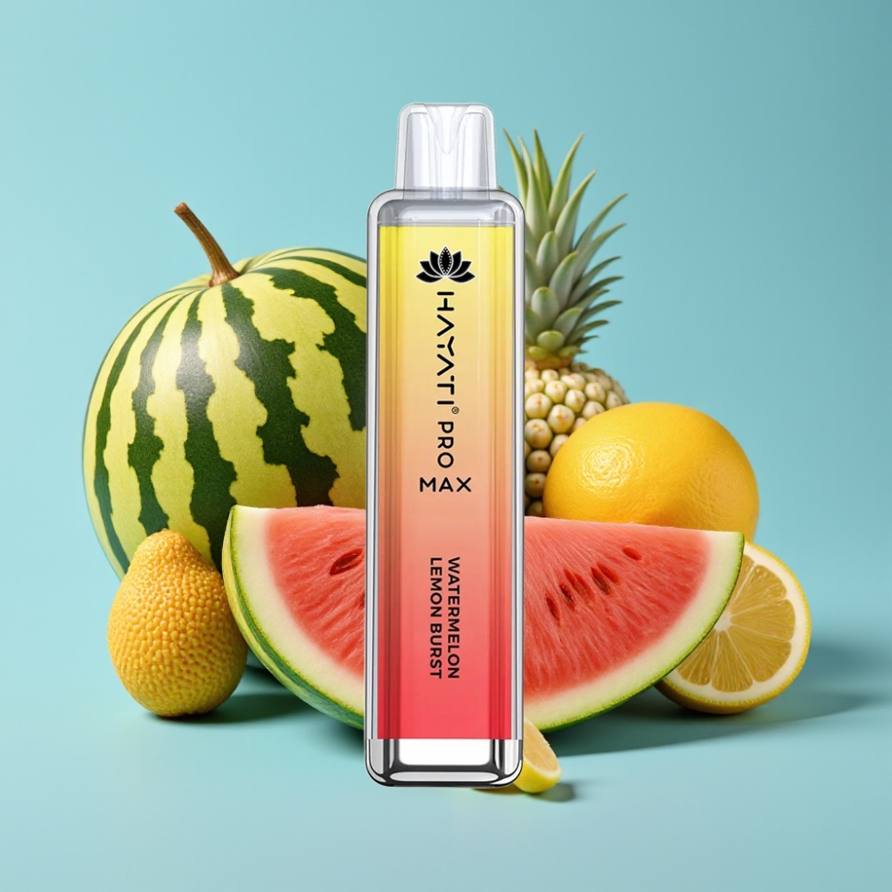 Hayati Pro Max 4000 Puffs 1400mAh Rechargeable Watermelon Lemon Burst