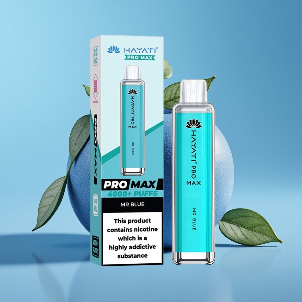 Hayati Pro Max 4000 Puffs Dual Mesh 1400mAh Rechargeable Mr Blue