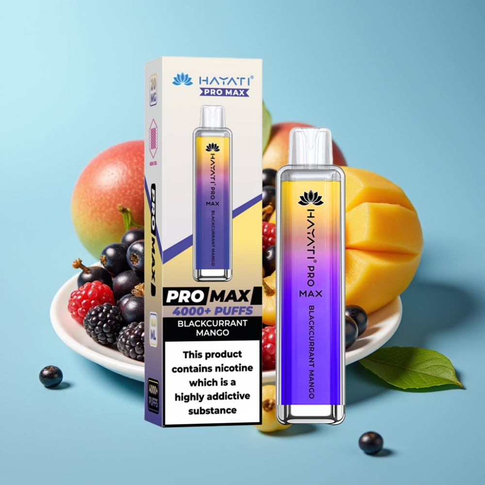Hayati Pro Max 4000 Puffs Rechargeable 1400mAh Blackcurrant Mango