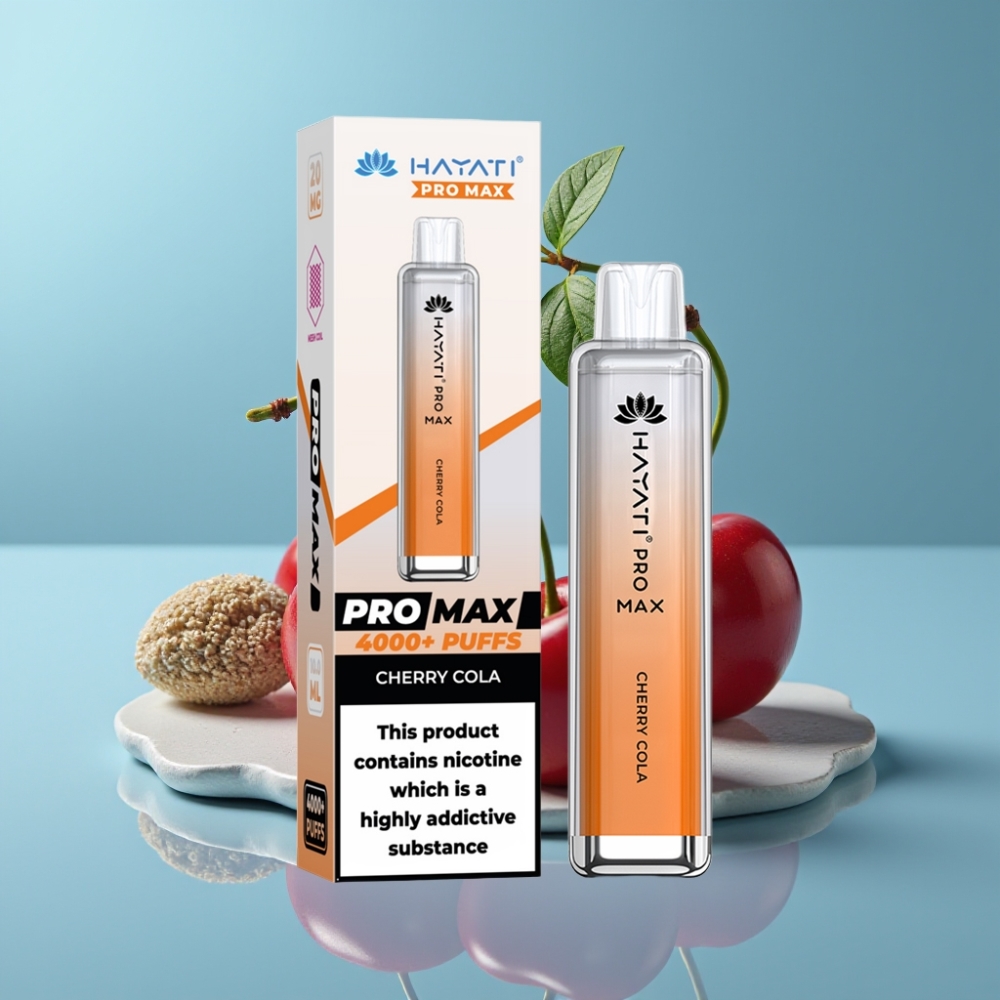 Hayati Pro Max 4000 Puffs Rechargeable 1400mAh Cherry Cola