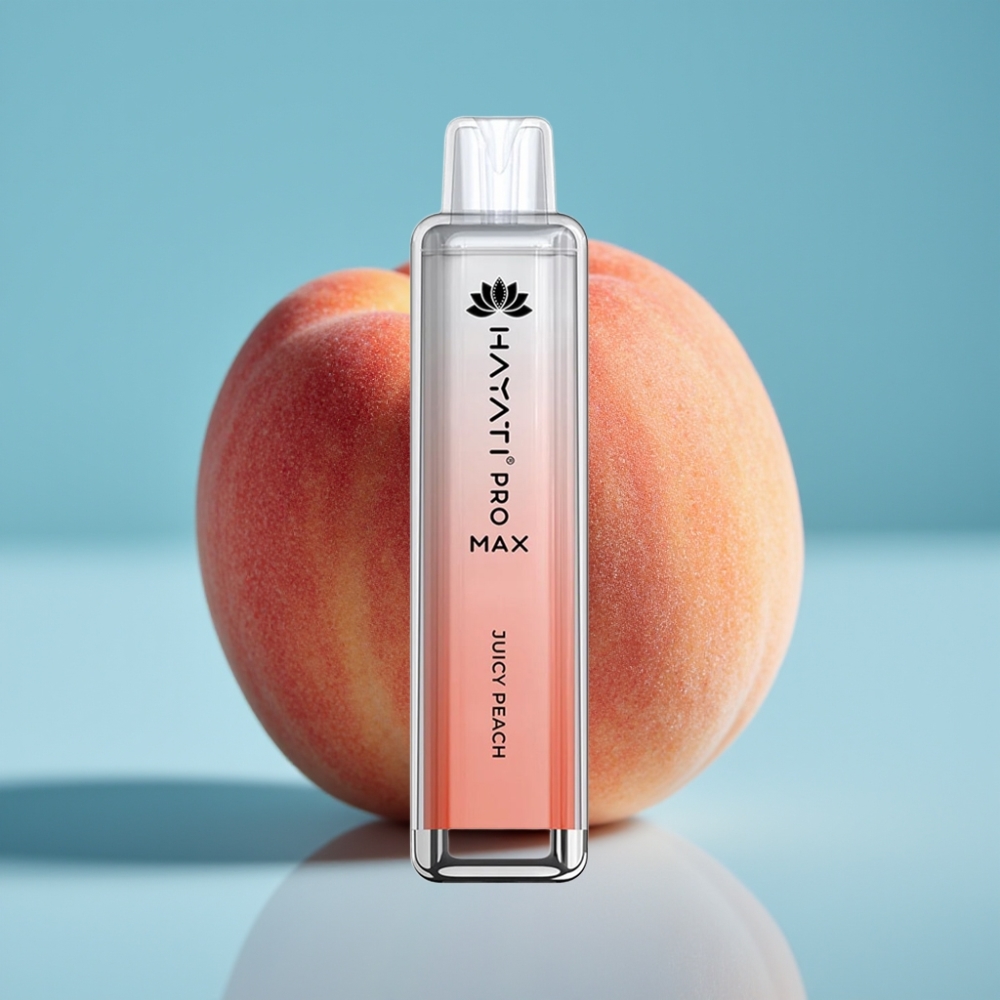 Hayati Pro Max 4000 Puffs Rechargeable 1400mAh Dual Mesh Juicy Peach