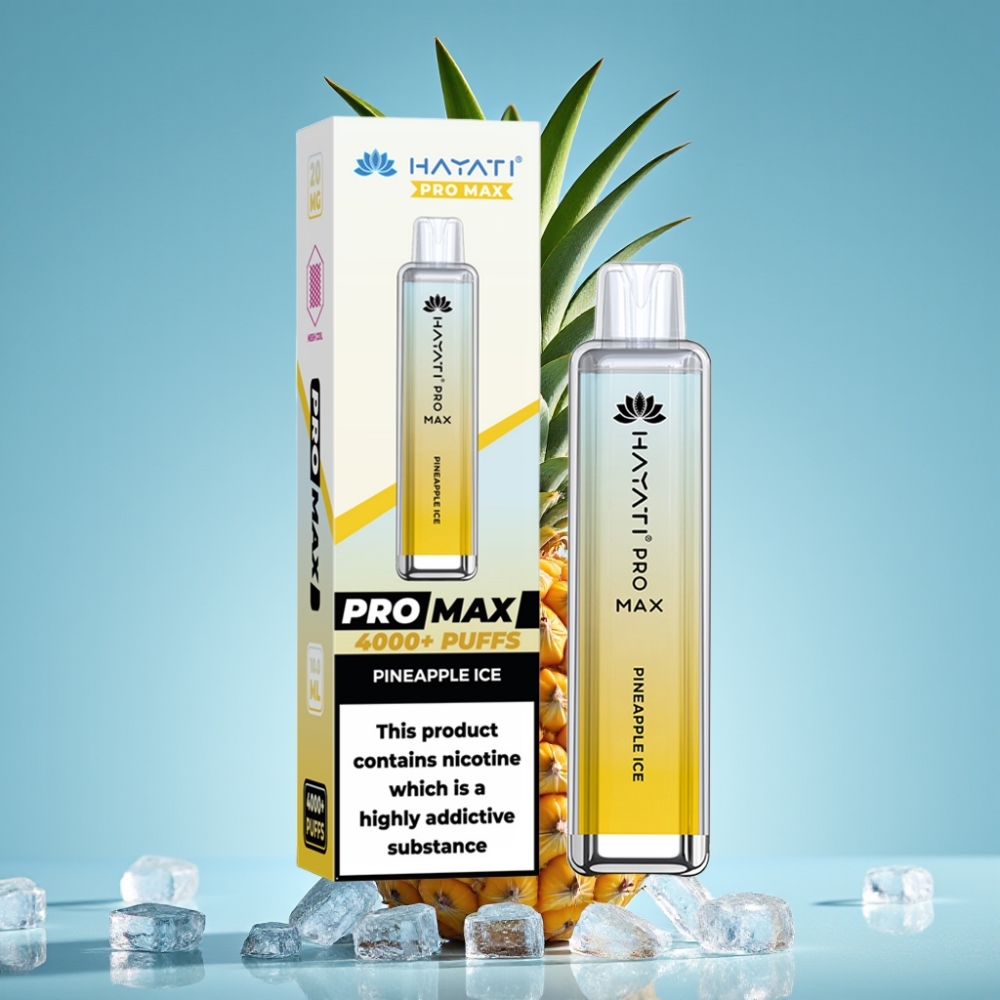 Hayati Pro Max 4000 Puffs Rechargeable Dual Mesh Pineapple Ice