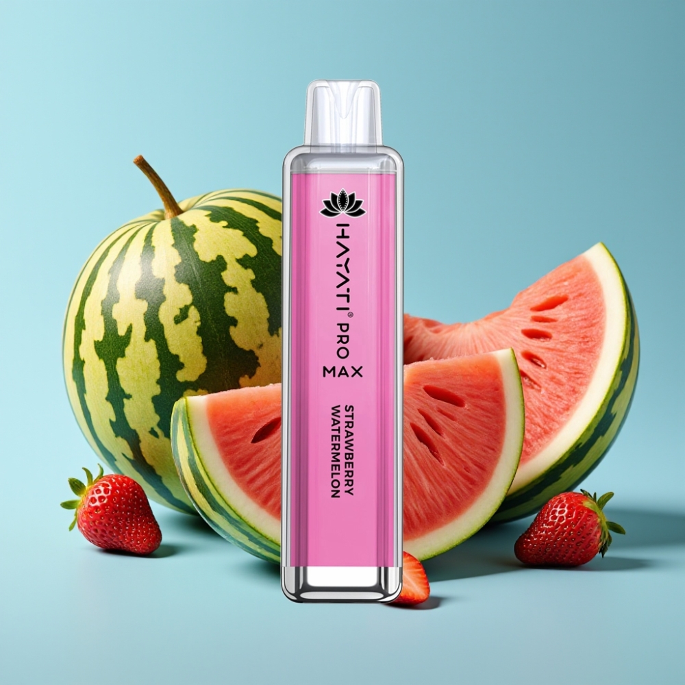 Hayati Pro Max 4000 Puffs Rechargeable Strawberry Watermelon Disposable Vape 1400mAh Dual Mesh